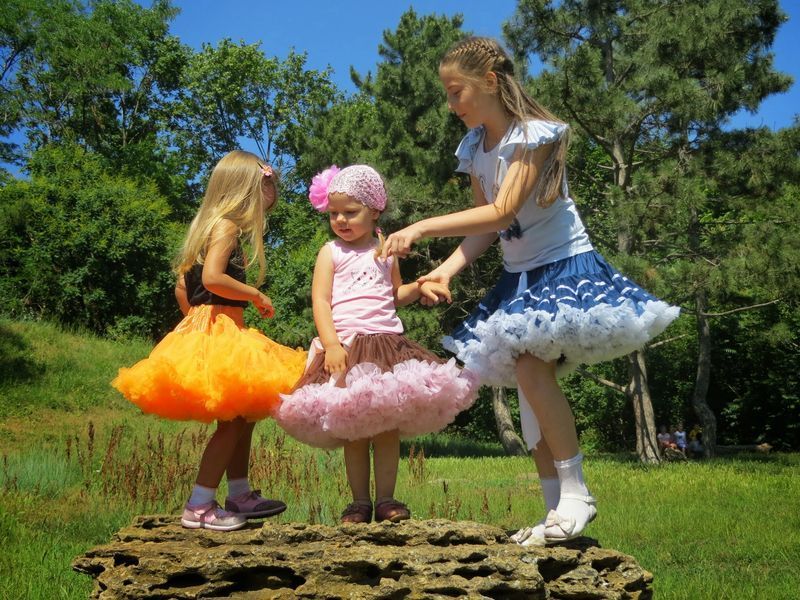 Пишна спідниця Pettiskirt Шоколод з рожевим 051 фото