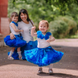 Пышная детская юбка Pettiskirt синяя 0105 фото 1