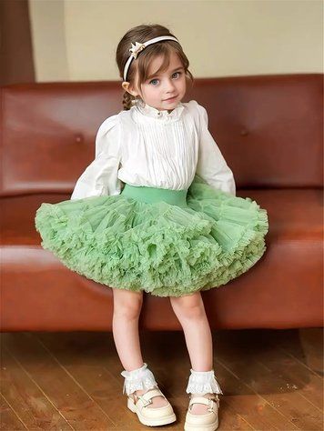 Пишна спідниця Pettiskirt Світло-зелена 026 фото