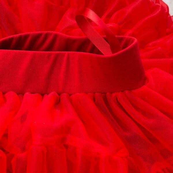 Пишна дитяча спідниця Pettiskirt Червона 266 фото