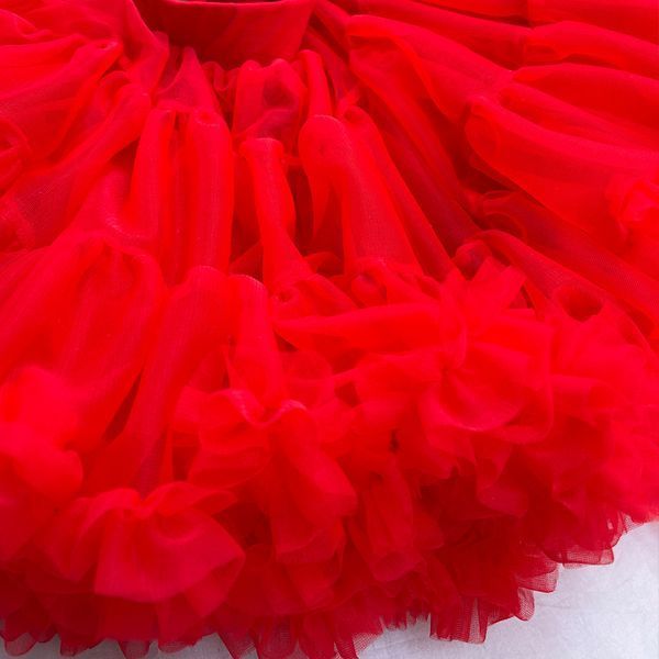 Пишна дитяча спідниця Pettiskirt Червона 266 фото