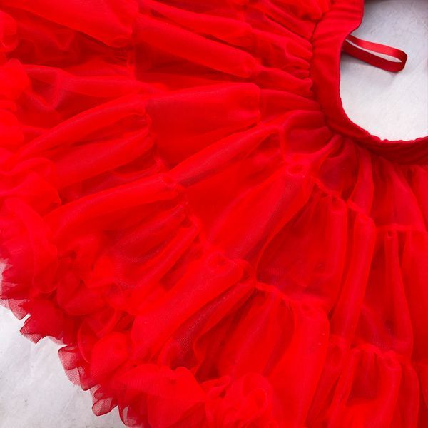 Пишна дитяча спідниця Pettiskirt Червона 266 фото