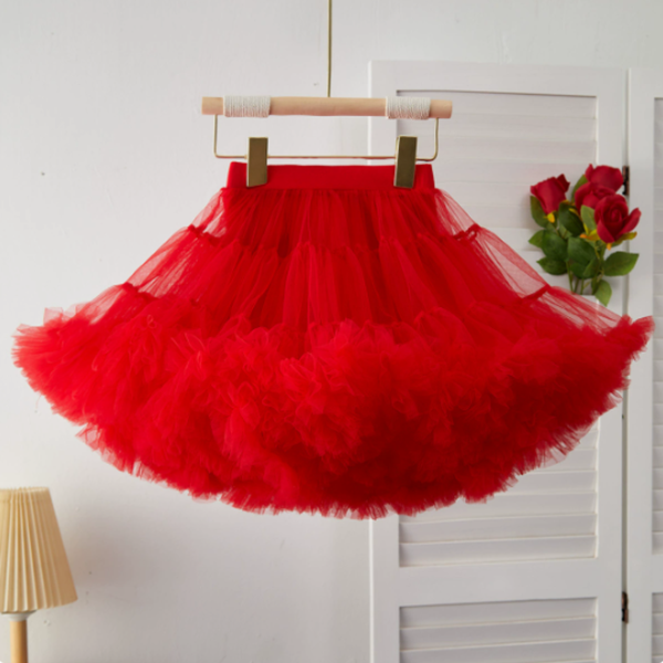 Пишна дитяча спідниця Pettiskirt Червона 266 фото